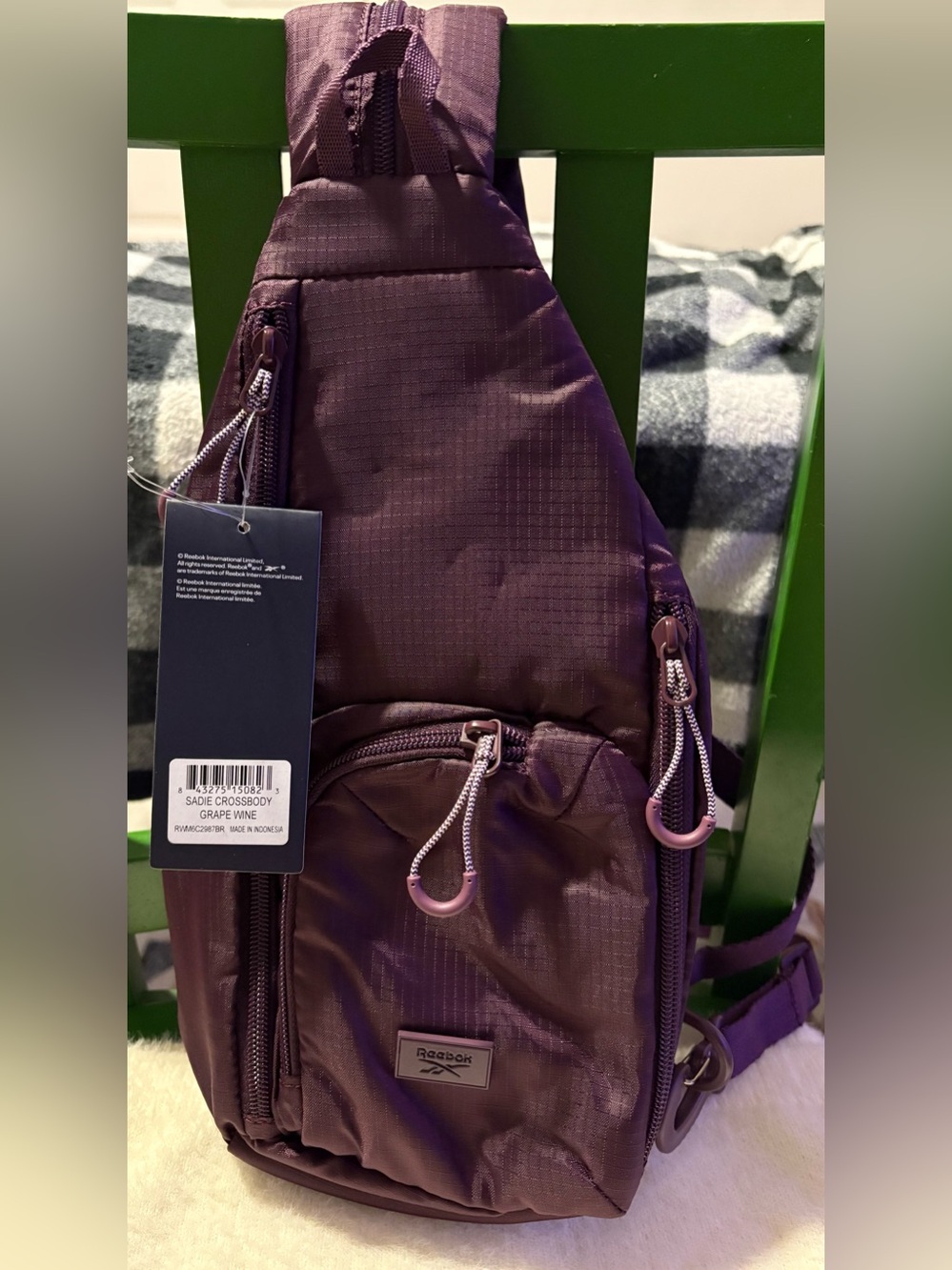 Reebok Grape Wine Sling Bag